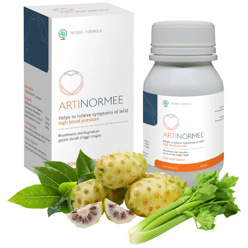 Artinormee suplemen herbal untuk dukungan tekanan darah dan sirkulasi harian